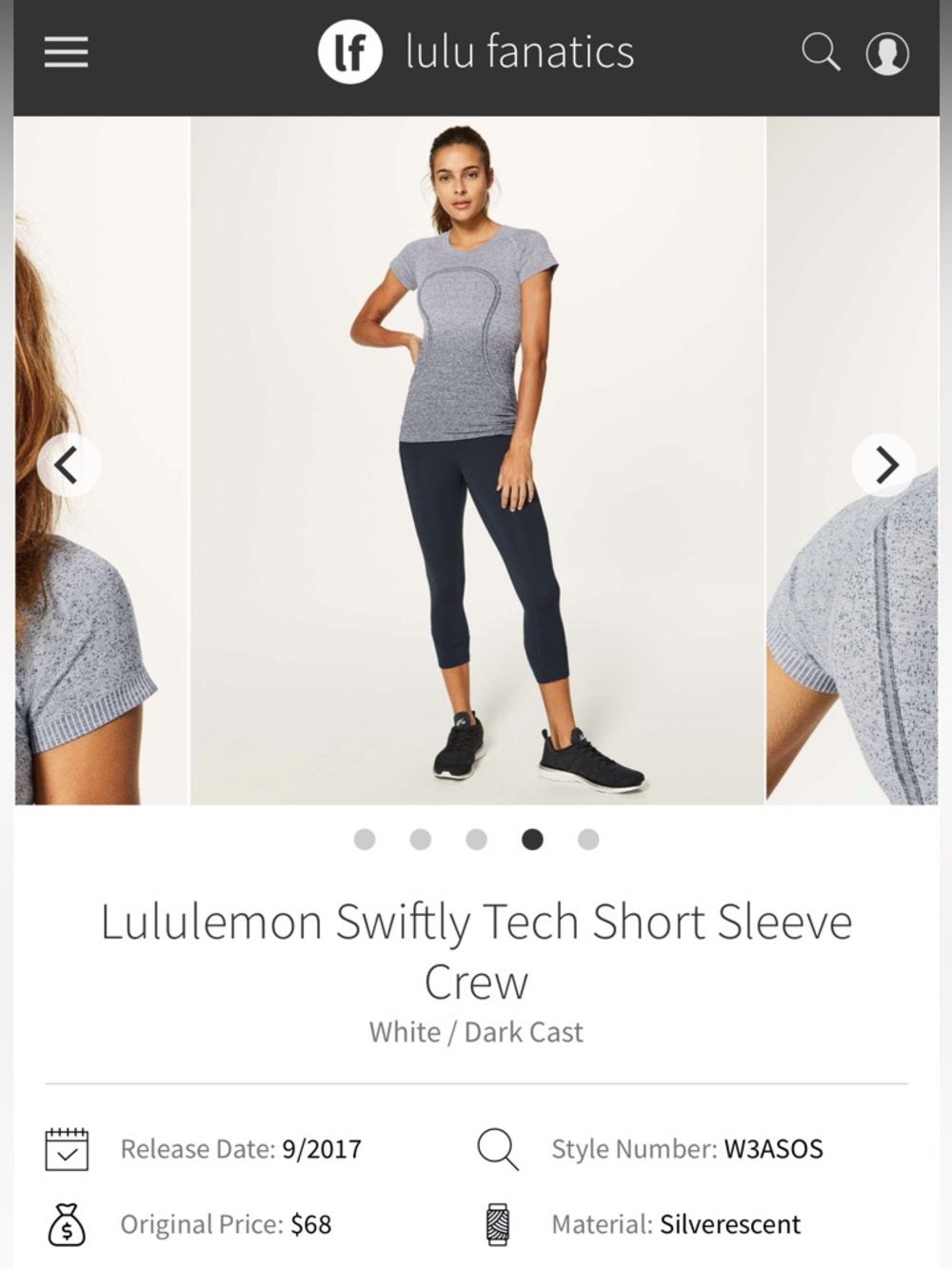 Lululemon Swiftly Tech Short Sleeve Crew